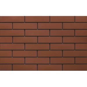 Brązowe płytki klinkierowe t.b.t. imitujące cegłę do wnętrz i na zewnątrz.
