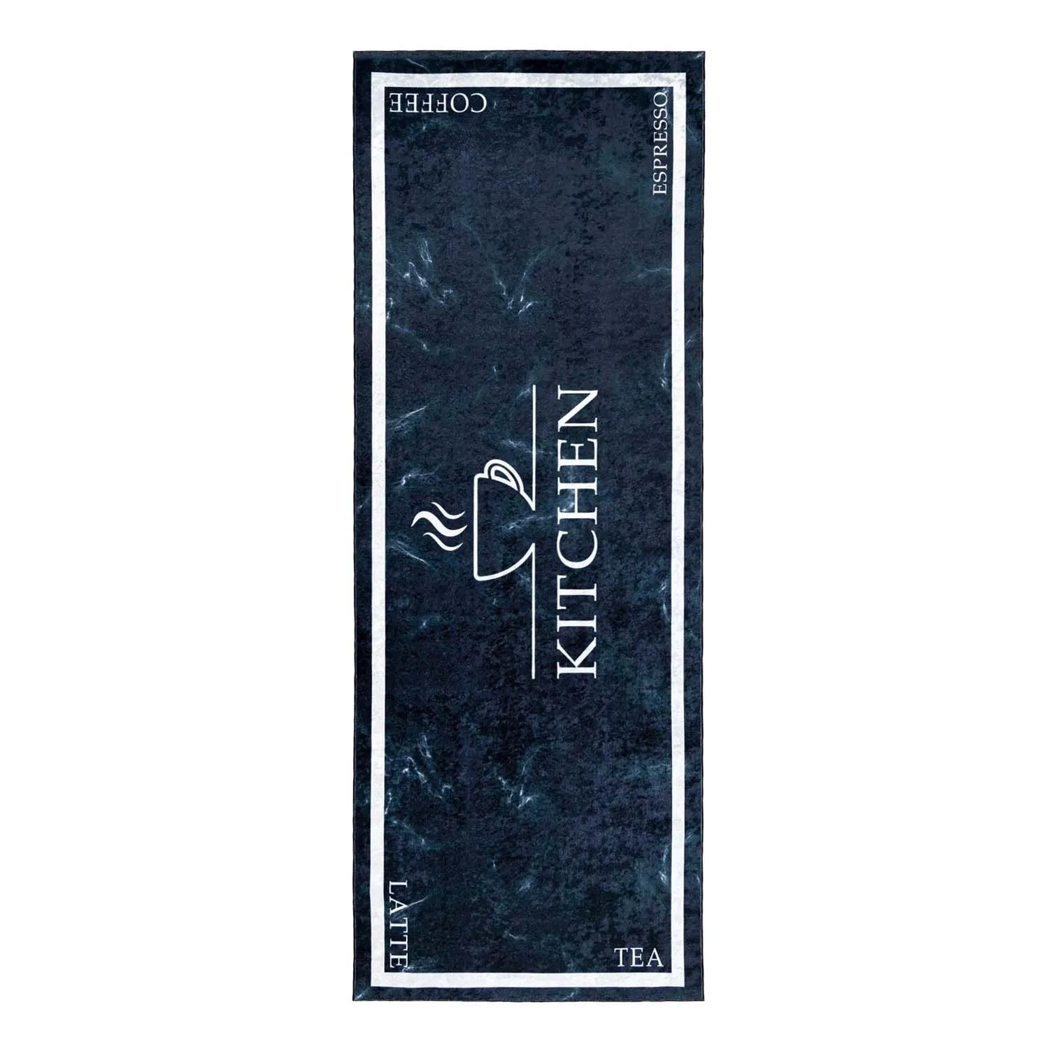 Dywan KITCHEN COFFEE 80x200 cm granatowy
