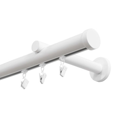 Santim Karnisz szynowy aluminiowy pojedynczy 300 cm fi 28mm  biały