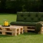 Setgarden Enkel Poduszka na palety 120x60 + 120x40 cm Zielona_4