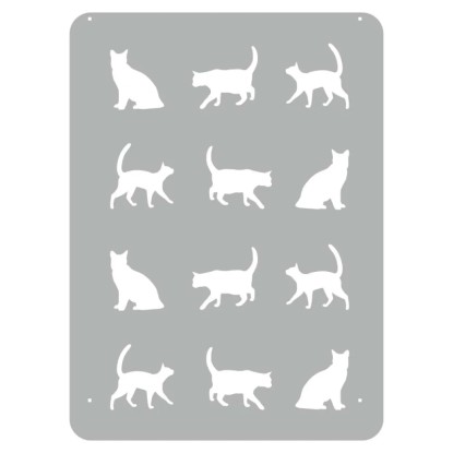 Szablon dekoracyjny XXL 615 CATS 60 x 44