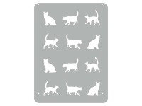 Szablon dekoracyjny XXL 615 CATS 60 x 44