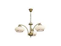 ActiveJet Lampa AJE-RITA 3x60W E27 stal szkło patyna