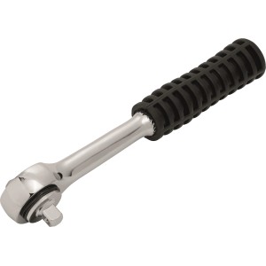 Klucz nasadowy 6,3 mm (1/4 cala) z czarną rączką, długość 18 cm, idealny do wkręcania.