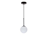 Candellux Lampa wisząca EMOP 1xE27 40W czarna z białym kloszem