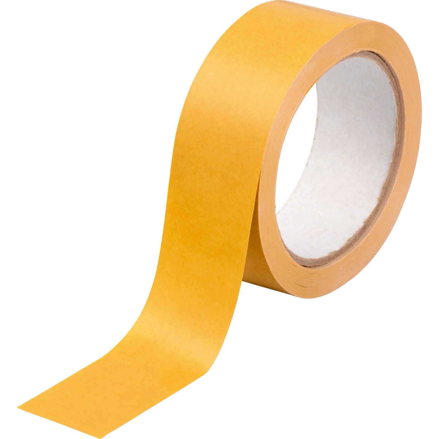 Żółta taśma dwustronna LUX, 25 m x 38 mm, do montażu podłóg.