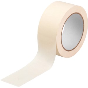 Rolka płaskiej taśmy maskującej krepowej, 50 m x 48 mm, do malowania.