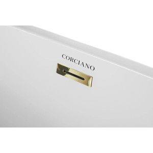 Wanna Pari 150 wolnostojąca biała złoty 150 x 80