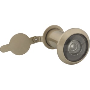 Wizjer do drzwi w kolorze beżowym z osłoną