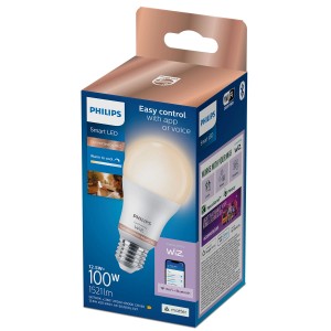 Żarówka LED Philips E27 w opakowaniu. Inteligentna dioda LED sterowana aplikacją.