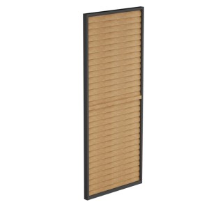 Panel żaluzjowy LUXE w kolorze drewna - 0,9 x 2,38 m