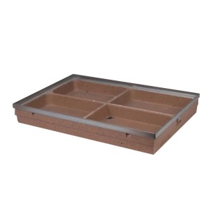 ACO Vario taca podłogowa 60x40 cm z ochroną krawędzi z betonu polimerowego do wycieraczek i krat.