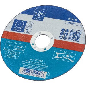 Tarcza tnąca do metalu LUX Classic, średnica 125 mm, do szlifierek kątowych.