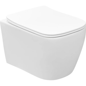 Miska WC Moscato wirowa czarny z deską wolnoopadającą 33x35x49