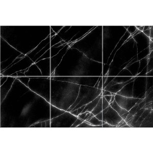 Czarna płytka dekoracyjna z efektem marmuru na ścianę i podłogę.