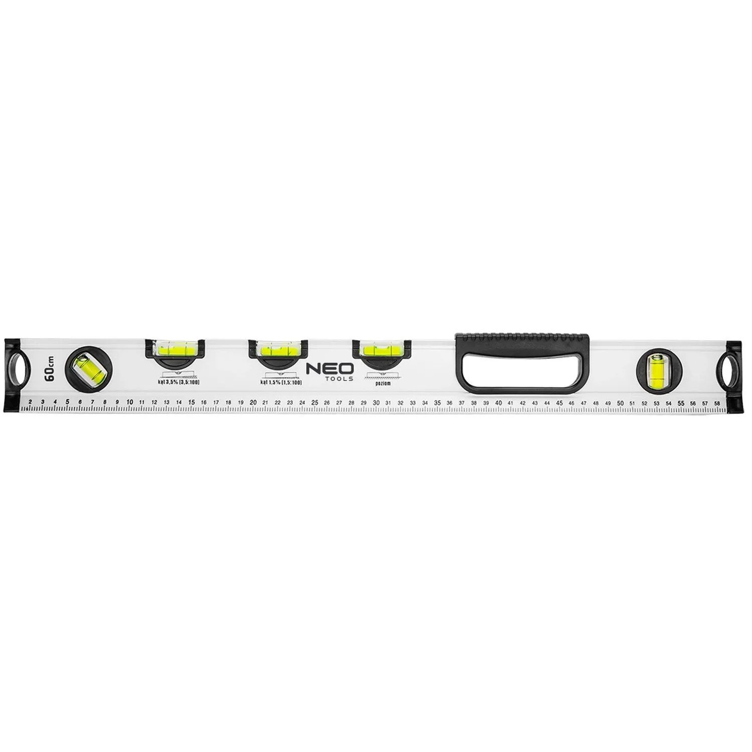 Neo Tools Poziomnica specjalna 5 libelli 60 cm