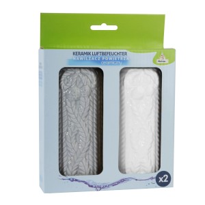 t.b.t. Ceramiczny nawilżacz powietrza w zestawie 2 szt., szary i biały.