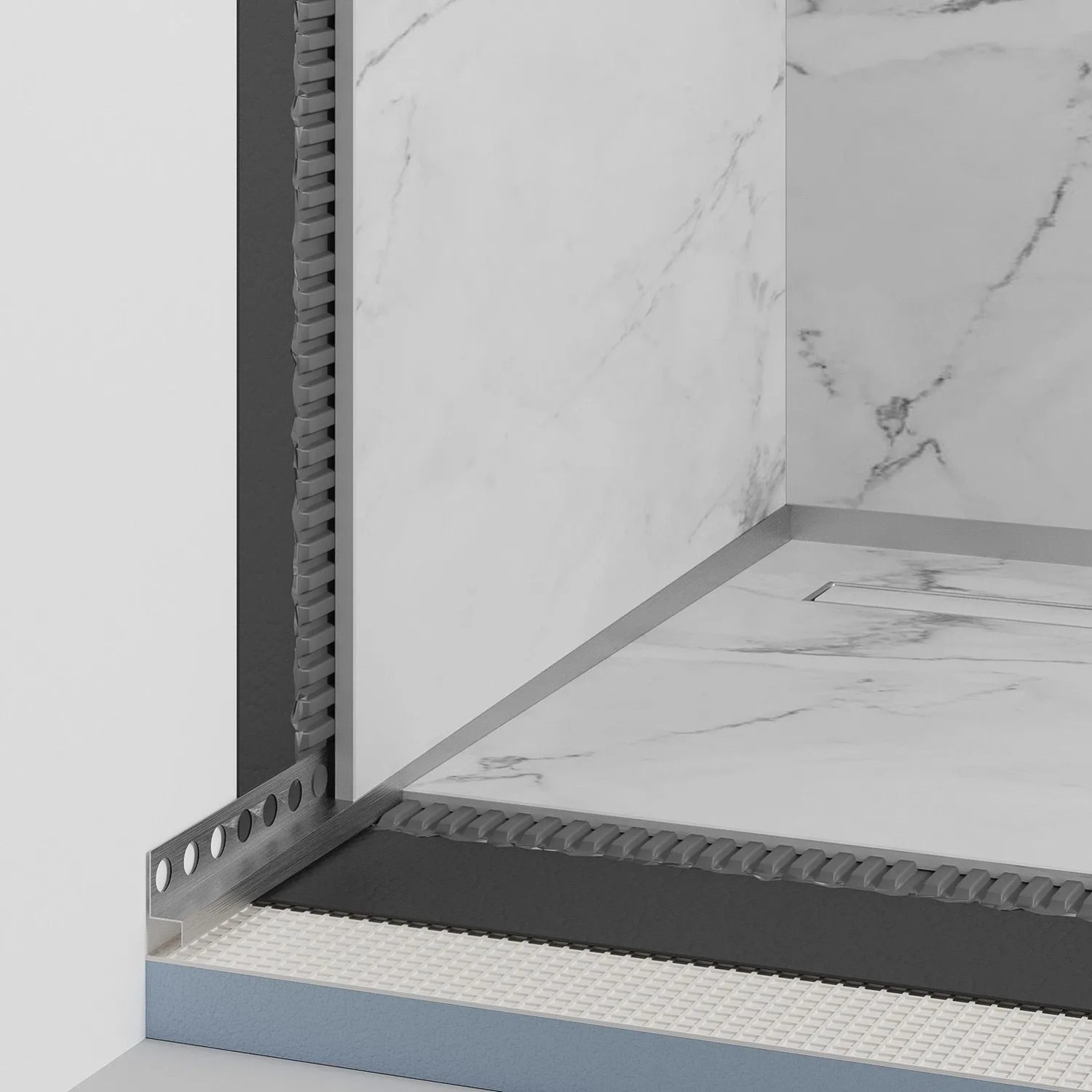 Eviso Listwa przyścienna inox lewa 120 cm_2