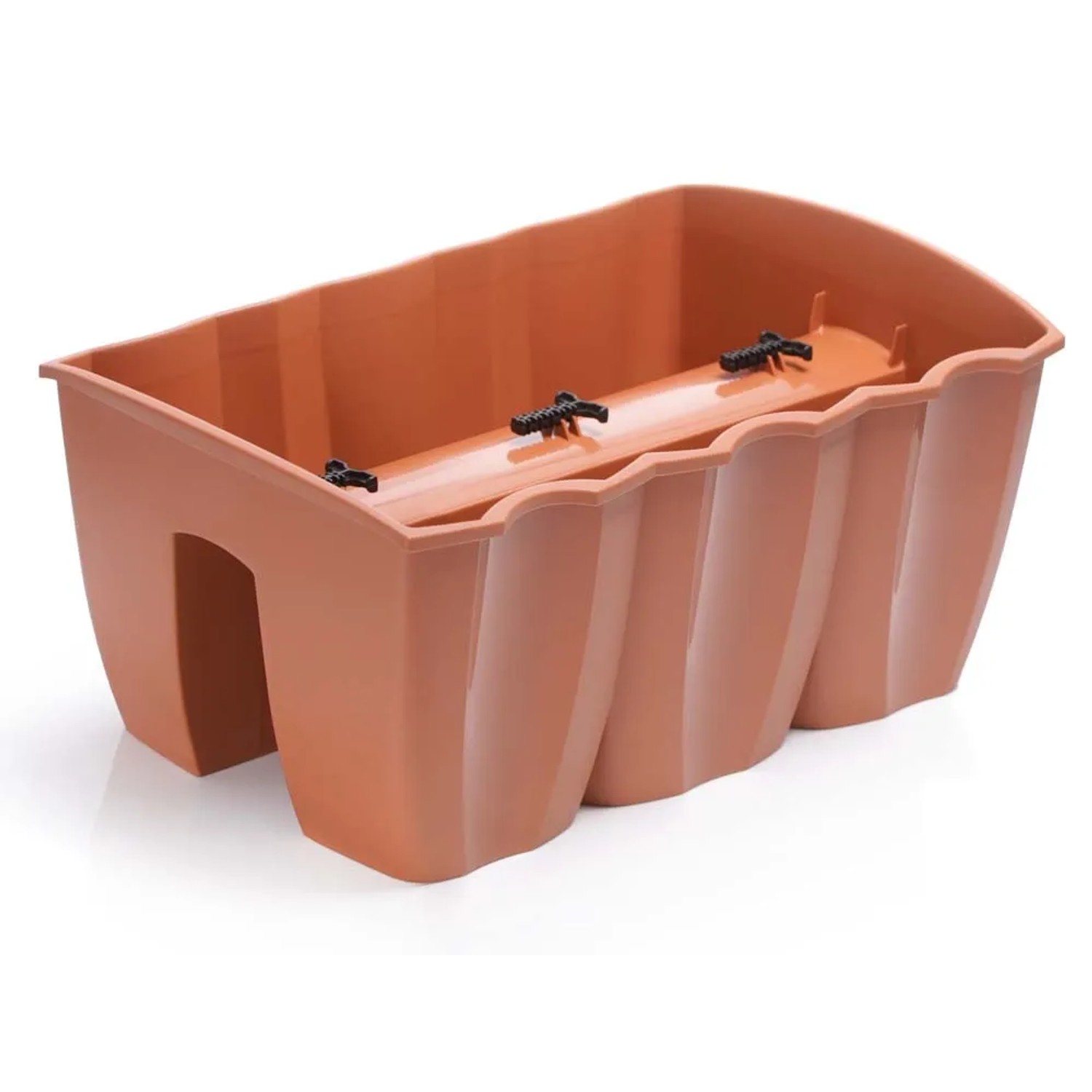 Prosperplast Skrzynka na barierkę Crown DCRO400 terrakota 12 l