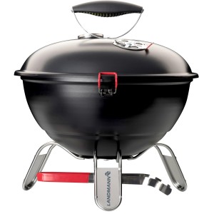 Landmann grill węglowy kulisty Piccolino, Ø 34 cm, matowy czarny. Kompaktowy grill na kemping i do ogrodu.