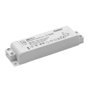 Transformator elektroniczny SET60-K do halogenowych opraw wpuszczanych, biały.