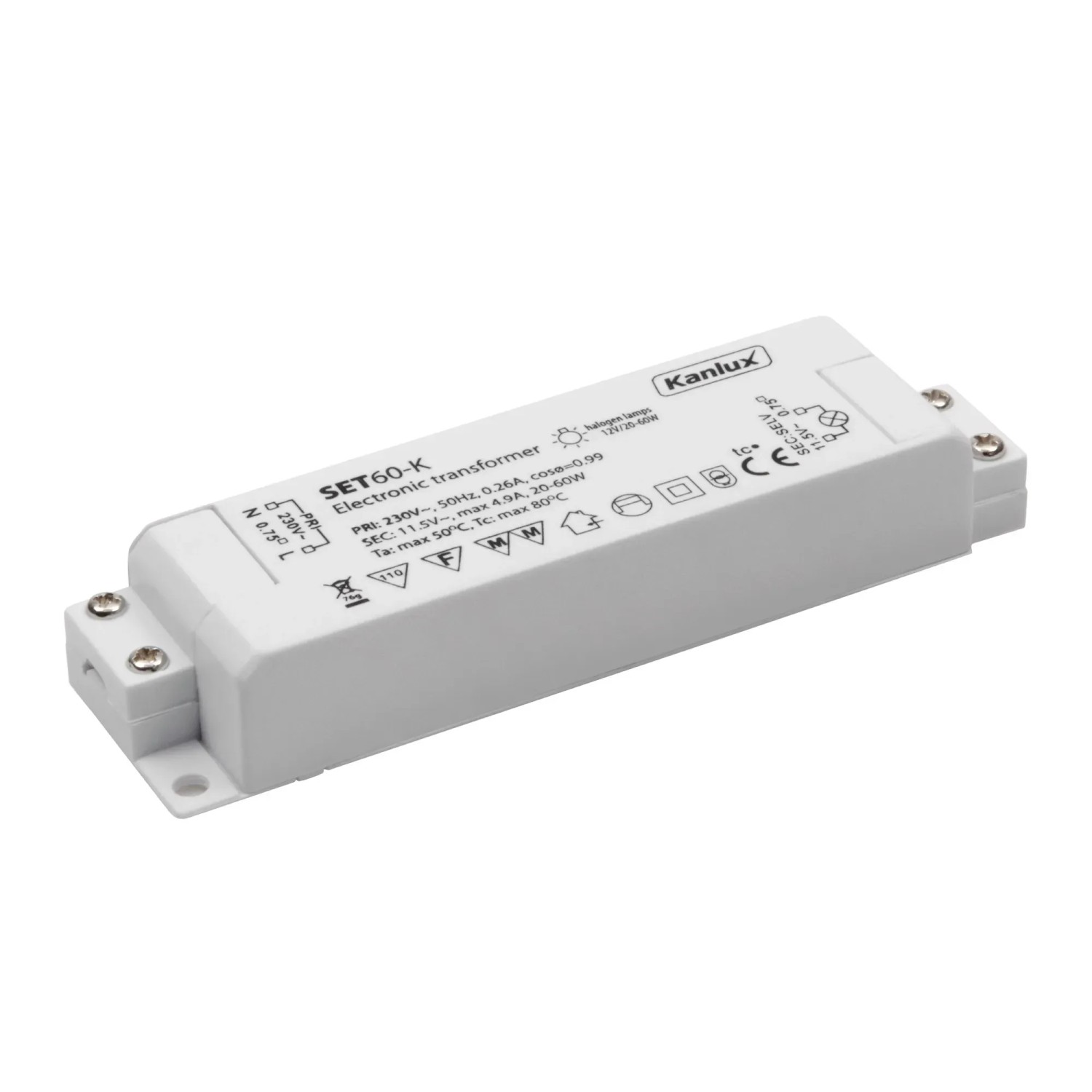 Kanlux Transformator elektroniczny SET60-K