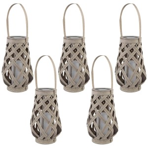 4iQ Zestaw 5 latarni solarnych MIGOTKA 1xLED