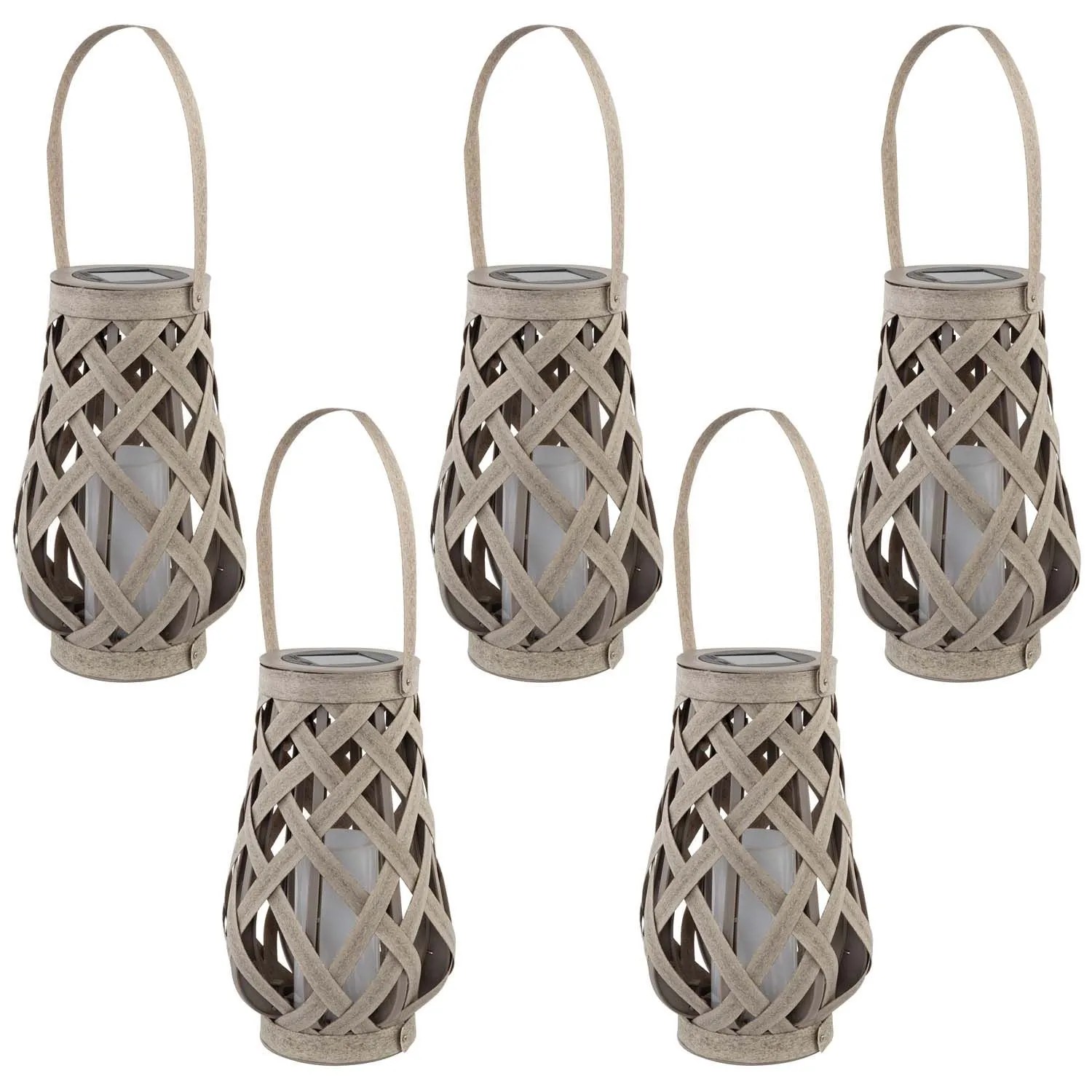 4iQ Zestaw 5 latarni solarnych MIGOTKA 1xLED