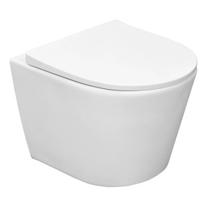 Miska WC Bari wirowa z deską wolnoopadającą 36x36x48