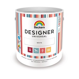Puszka białej emalii Beckers Designer Universal.
