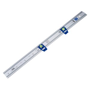 LUX Comfort 75 cm liniał do obrazów i znakowania z dwiema poziomicami dla precyzyjnego pomiaru i znakowania.