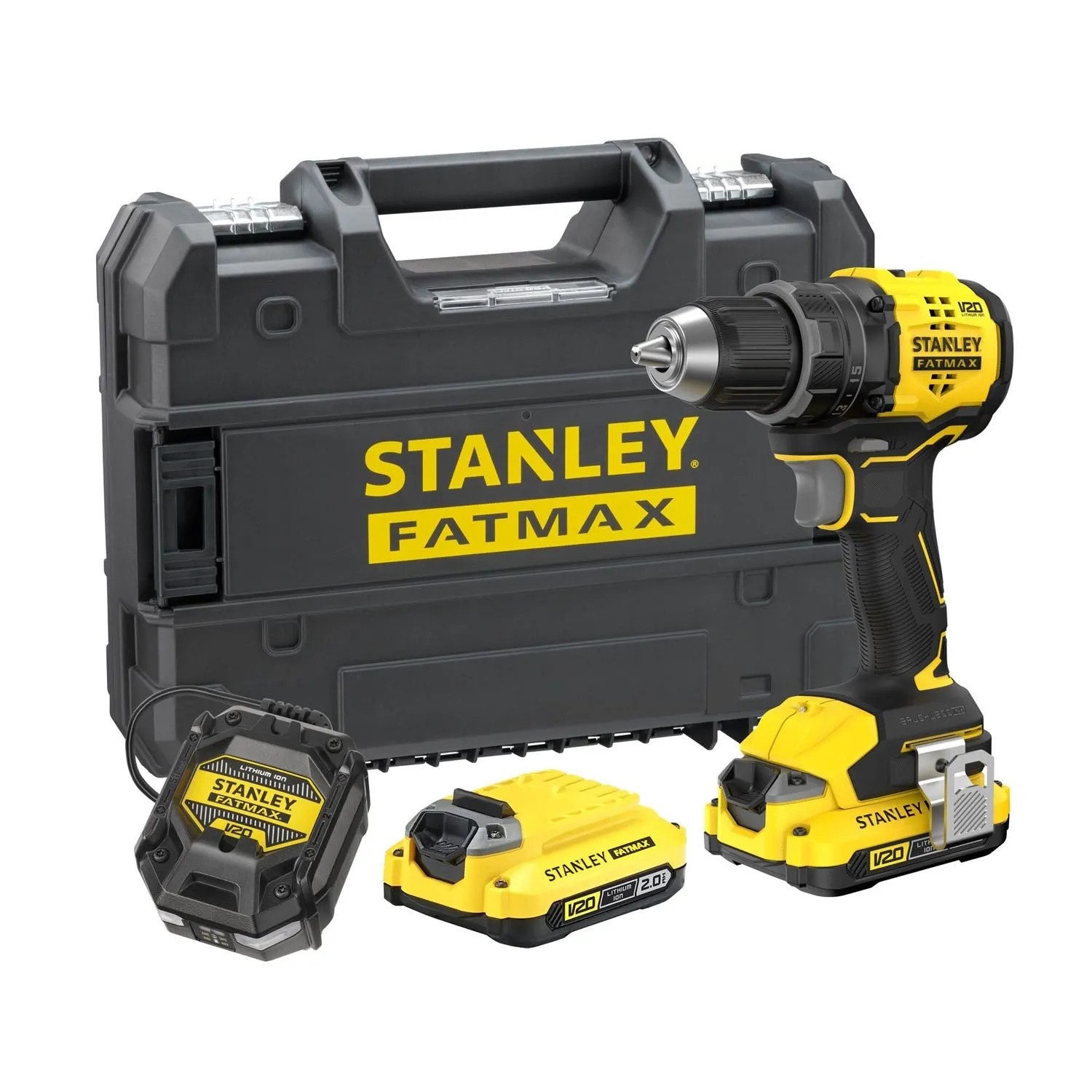 Stanley FatMax Wiertarko-wkrętarka SFMCD714D2T-QW 18V 2x2,0 Ah